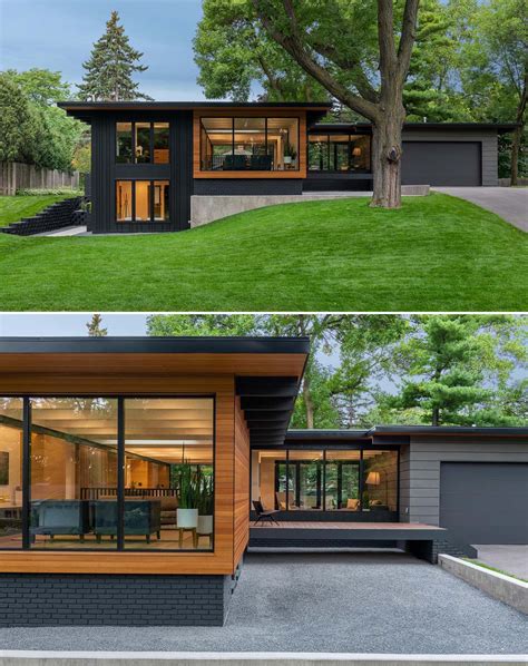 mid century modern exterior colors|mid century modern exterior remodel.